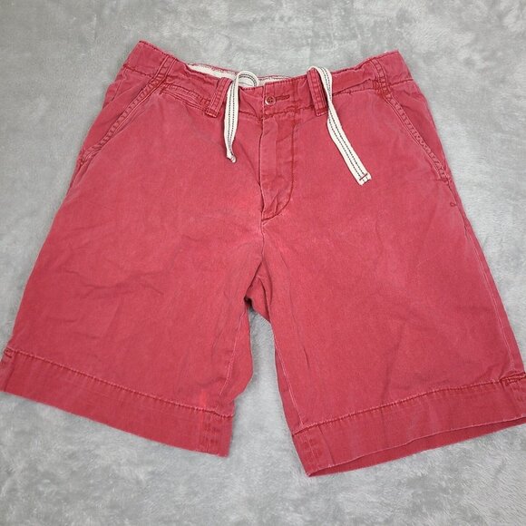 Polo by Ralph Lauren Red Shorts Size 33 Mens Chino Classic Mid Rise Cotton‎ - Picture 1 of 9